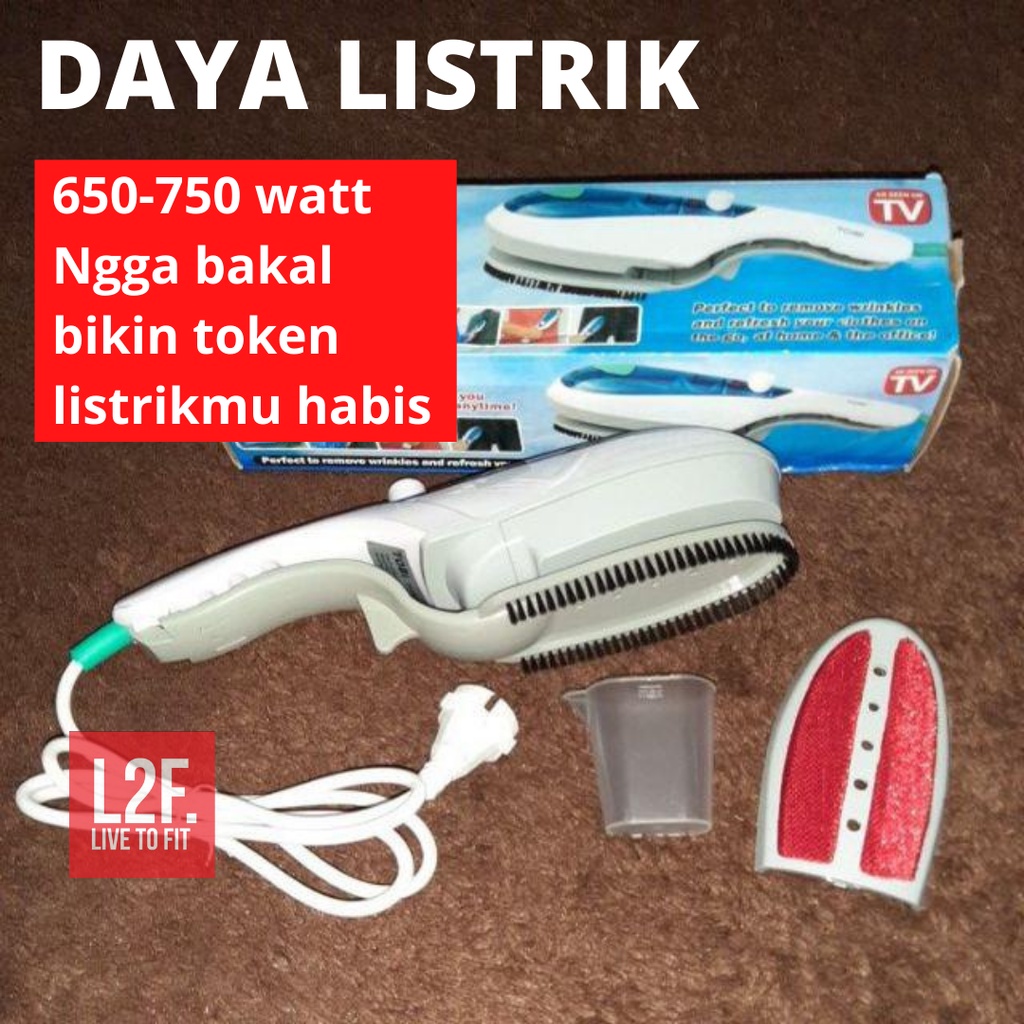 Setrika Strika Uap Listrik Portable Travel Steamer Iron TOBI