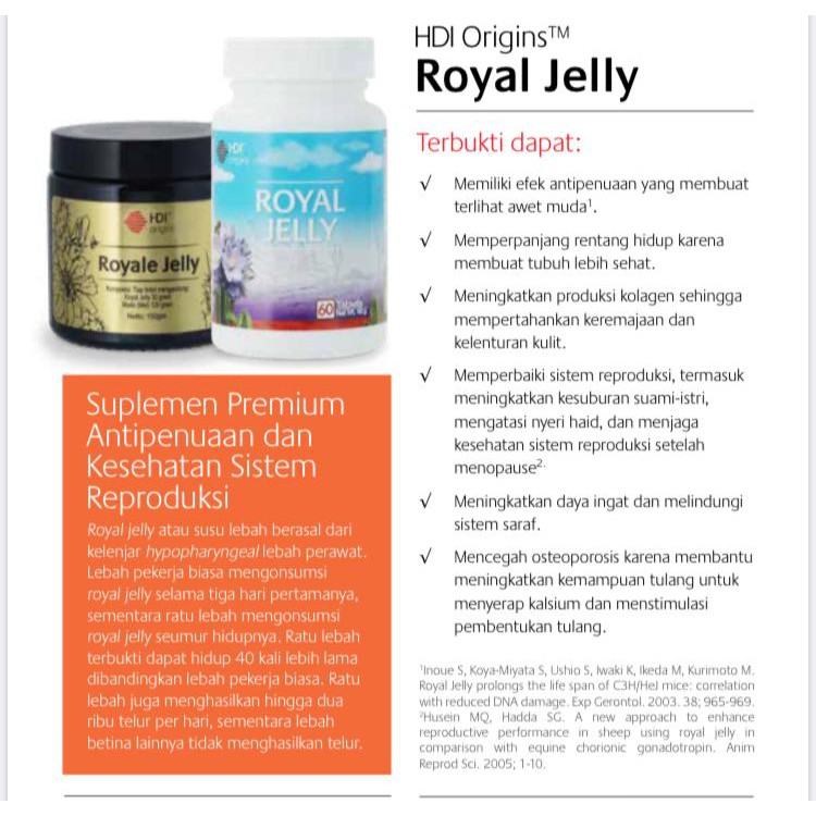 HDI Origins Royal Jelly - Tablet