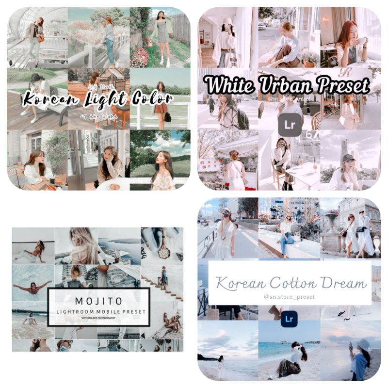 PRESET LIGHTROOM BUNDLE WHITE TONE SERIES // 8 PRESET (FROM ECER)