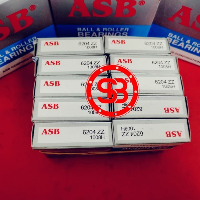 Bearing / Laker / Laher 6204 ZZ ASB