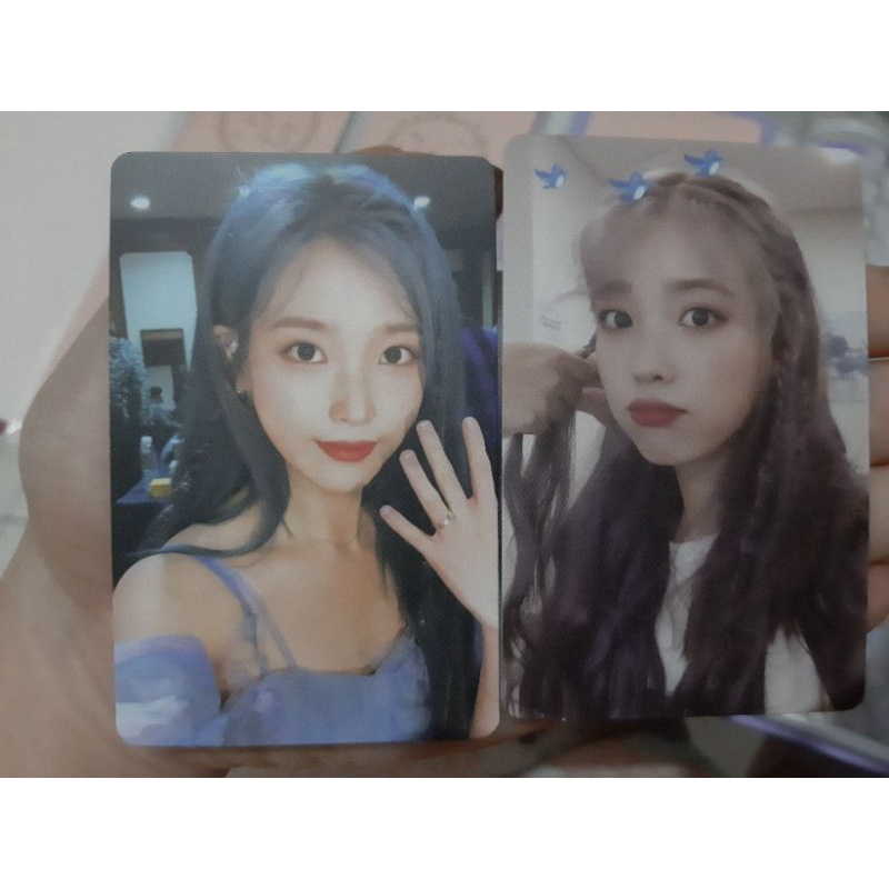 PC IU DVD Bluray Love Poem Defect Photocard IU edam rambut biru