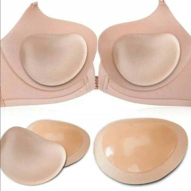 Bush Pad Wanita Penebal Bra Busa Tambahan Bh Dengan Perekat Busa Tebal Bahan Silikon Model Rekat