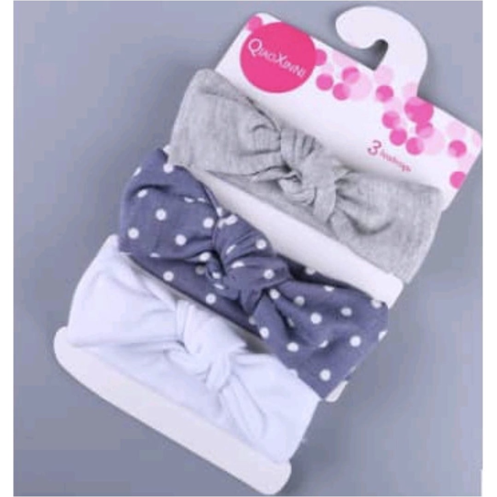 Head Band Baby / Bandana Bayi 3 in 1 PILIH MOTIF!