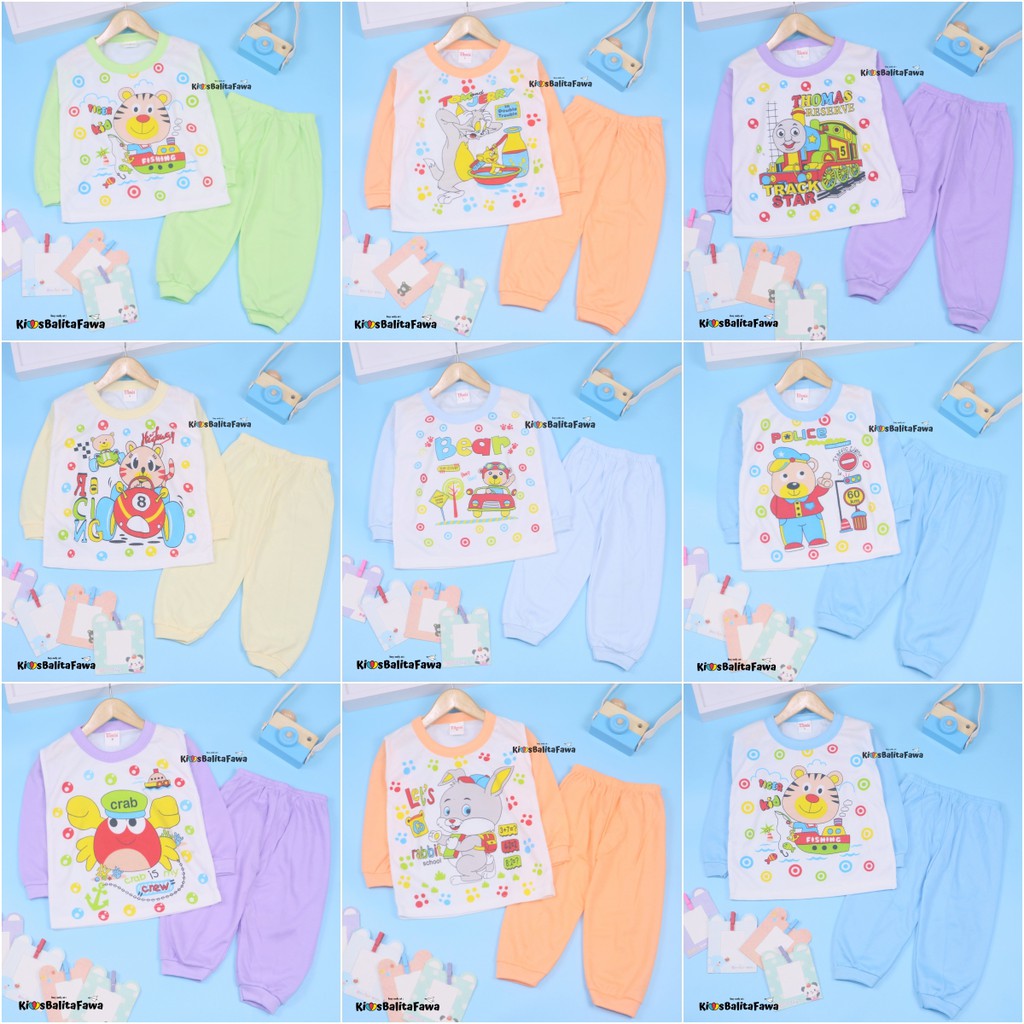 Piyama Kaos Kartun Uk 2 Tahun / Piyama Anak Cowok Murah Baju Tidur Babydolls Setelan Kaos Anak