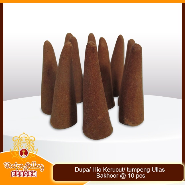 Dupa Hio Wangi Ullas Kerucut Cone Incense Bakhoor 10pcs