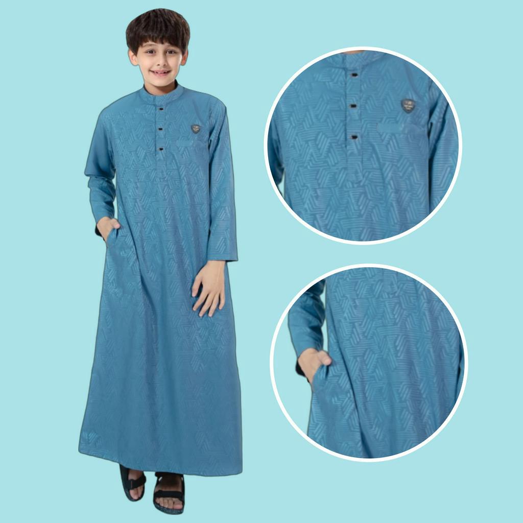 Al-FADIL/GAMIS ANAK EMBOS USIA 5-14 TAHUN PREMIUM/JUBAH ANAK EMBOS ORIGINAL/GAMIS PAKISTAN ANAK KAIN EMBOS TERLARIS