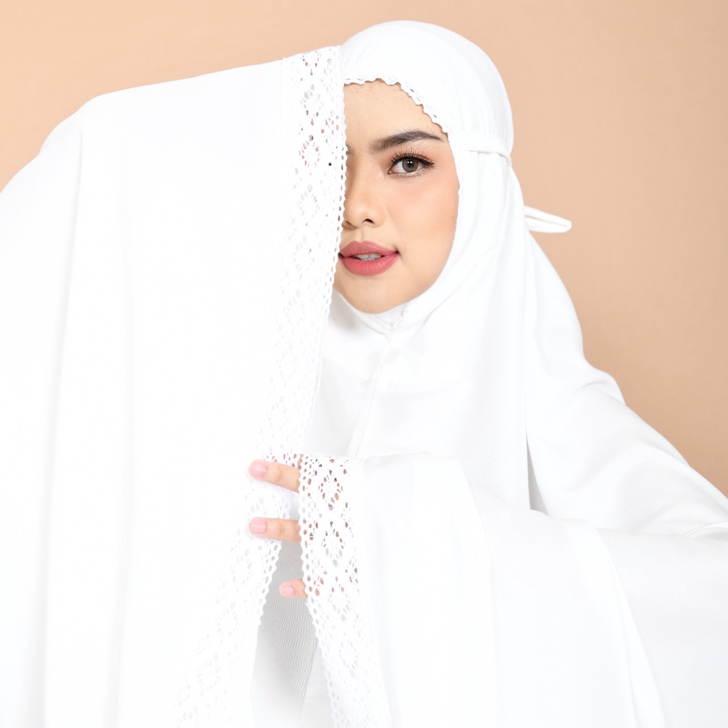 Mukena Dewasa Daily Renda Rajut By Kamelia Collection Bisa Cod