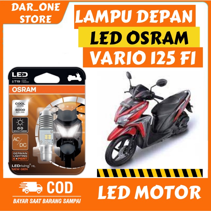 LAMPU DEPAN LED OSRAM MOTOR HONDA VARIO 125 LAMA ORIGINAL PNP