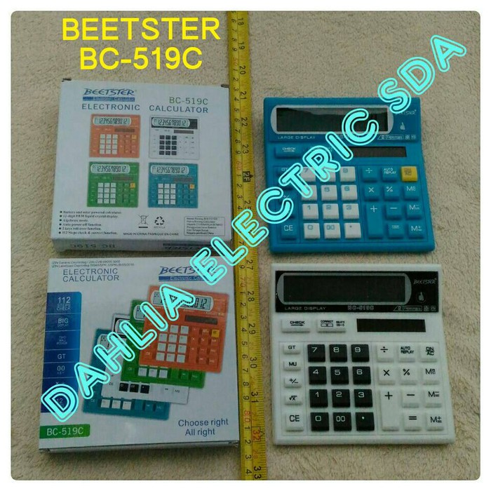 

Dijual CALCULATOR BEETSTER BC-519C Promo