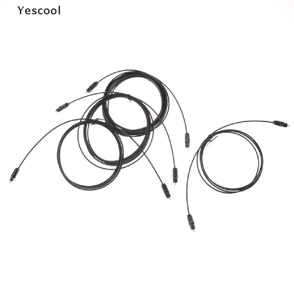 Yes Kabel Audio Digital TOSLink Fiber Optik Warna Hitam Panjang 1.5M 2M 3M 5M