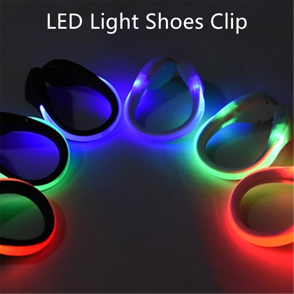 Klip Lampu Sepatu LED Safety Light Bicycle Bike Cycling Running Sport Olahraga Night malam hari