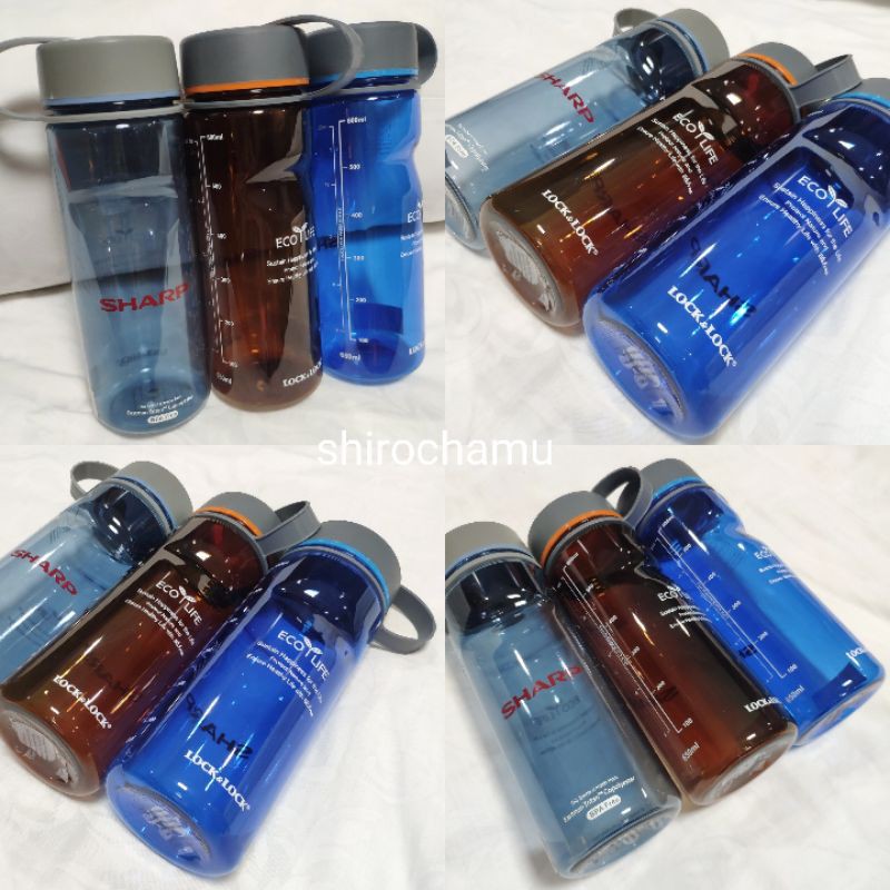 Lock&Lock Water Bottle Tritan Two Tone 650ml, Eco Life Slim, Botol Minum Lock n Lock Murah Ori
