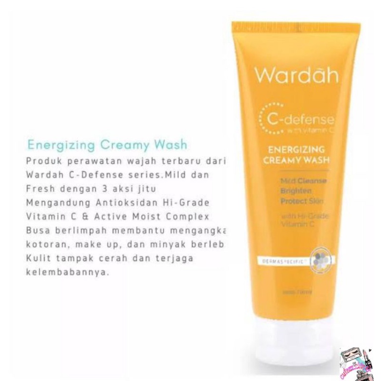 ☃️Cutezz_Ching1☃️Wardah C Defense Energizing Creamy Wash 100ml