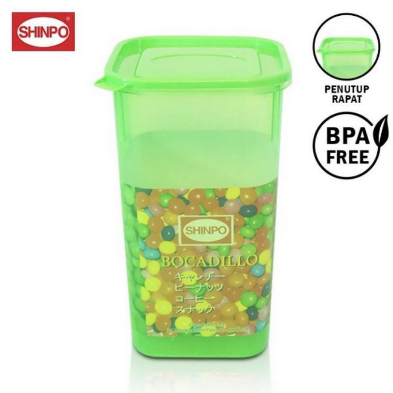 Toples Plastik Besar 4 L / Tempat Makanan Shinpo 304 XL Bocadillo