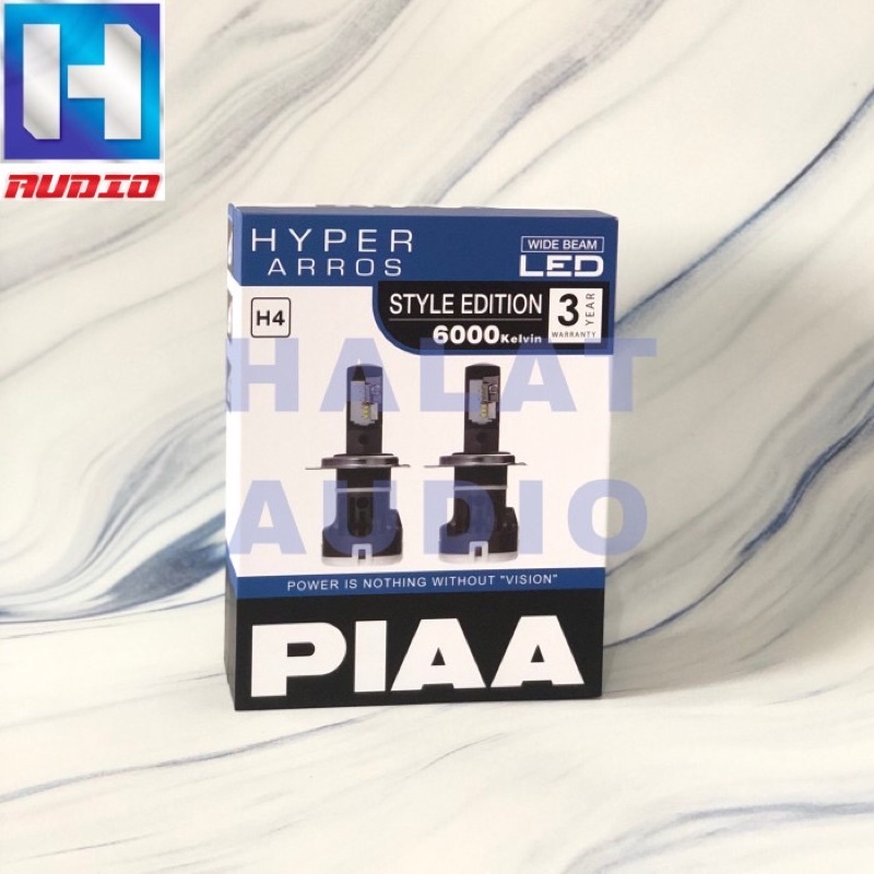 PIAA LED Hyper Arros Style Edition Wide Beam H4 12V 6000K Putih