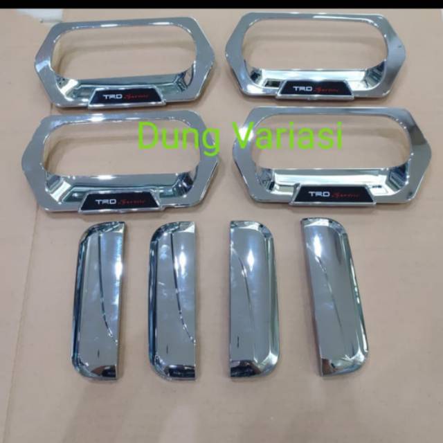 Paket outer dan handle mobil Agya/ Ayla chrome trd sportivo