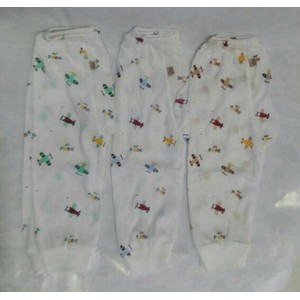 Celana Panjang Bayi Tara Putih Motif size L 3 pcs