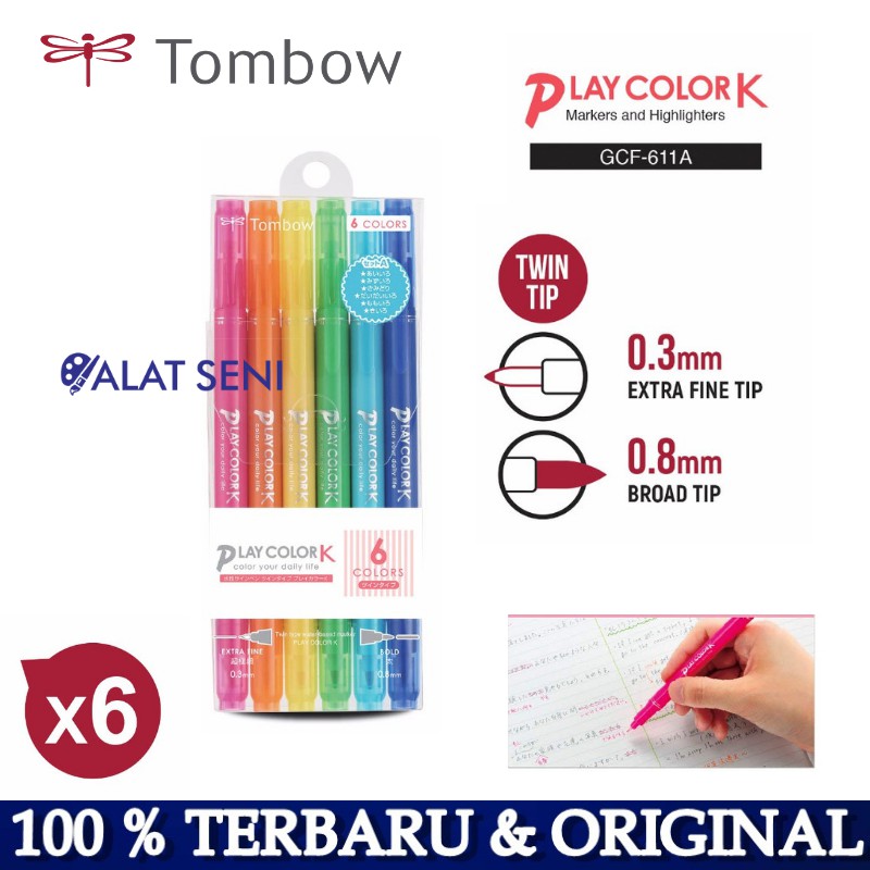 

Tombow Play Color K Set 6-A (GCF-611A) Marking Pen Play Colour K
