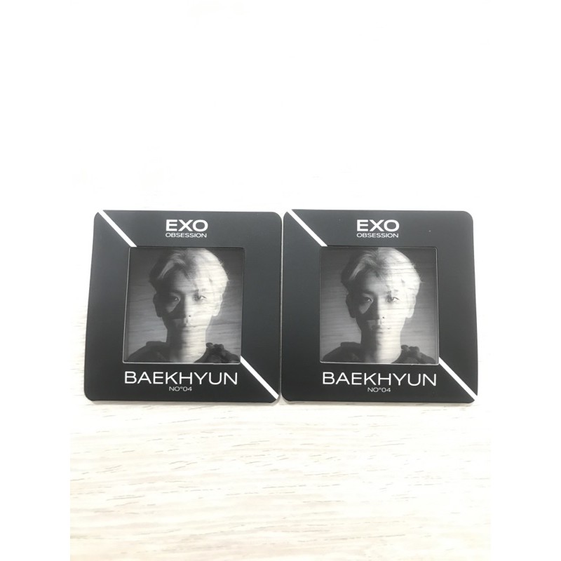 EXO OBSESSION PHOTO SLIDE BAEKHYUN, FOLDED POSTER BAEKHYUN, PC CHEN