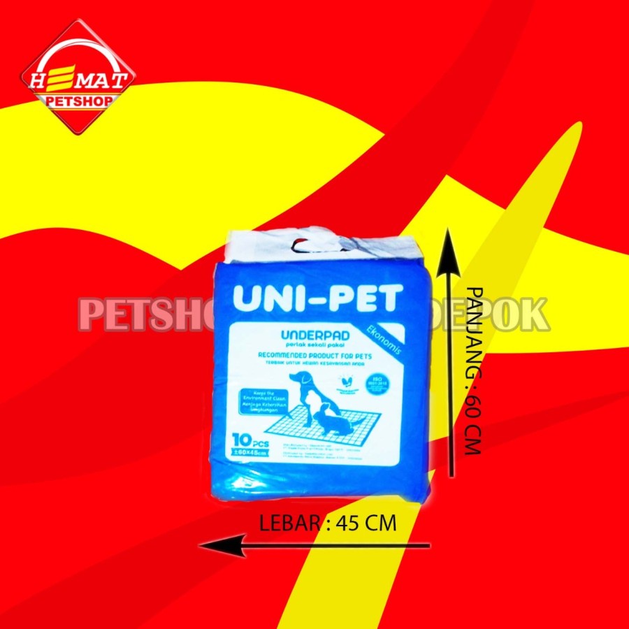 Uni Pet Underpad Alas Pipis Poop Kucing anjing Perlak Hewan