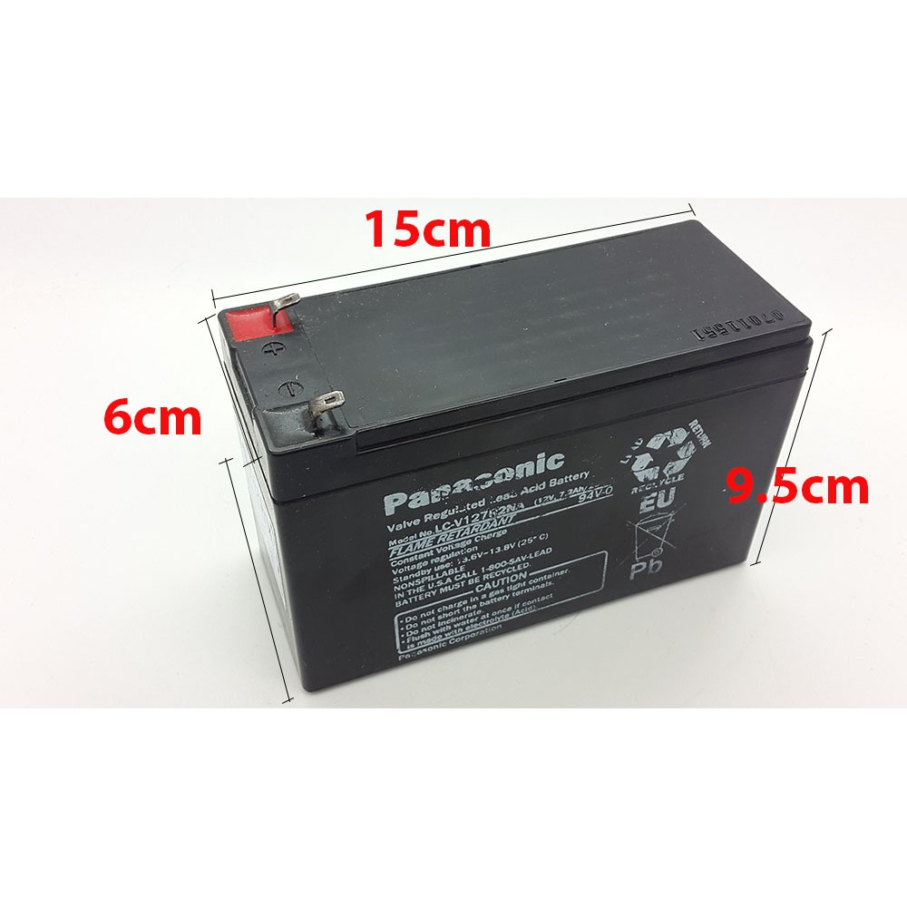 NEW aki kering 12v 7.2Ah Merk Panasonic / ACCU Berkualitas