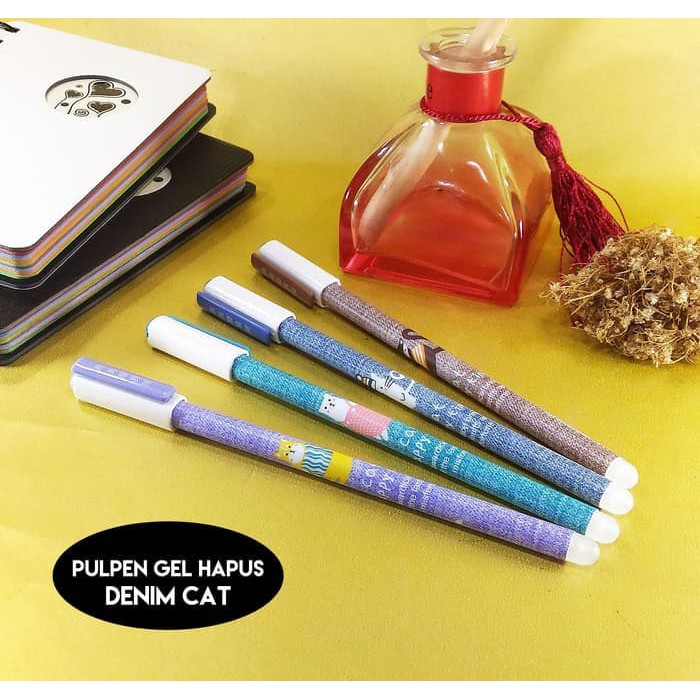 

Pulpen Hapus / Pen Gel Bisa Dihapus CHENMEI - DENIM CAT