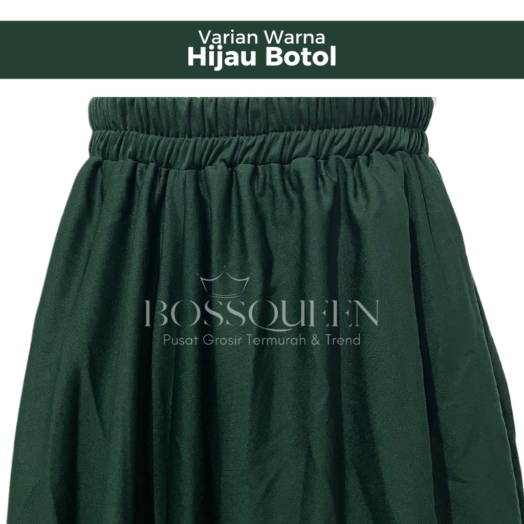ROK KERJA WANITA POLOS BASIC PREMIUM 100%HYGET SUPER /ROK POLOS GRADE A/ROK POLOS MAYUNG-JOTOL