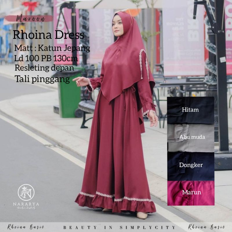 Terlaris [ PRE ORDER ] Revalina Dress | Fashion Muslim Terbaru | Terlaris | katun Jepang premium