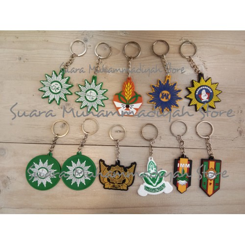 ANEKA GANTUNGAN KUNCI KARET MUHAMMADIYAH AISYIYAH IPM IMM KOKAM HW NA PEMUDA TS TAPAK SUCI GANCI