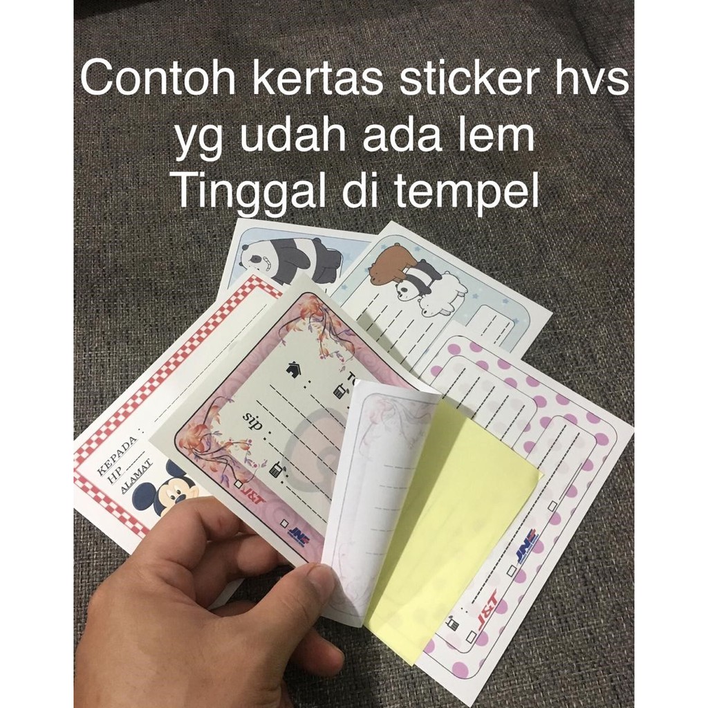 

kertas pengiriman online shop bahan sticker / kode 29-32