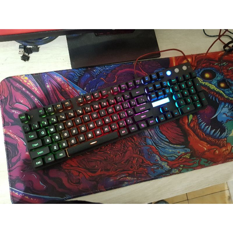 Keyboard Gaming Membran NYK KR-101 Rgb Lighting
