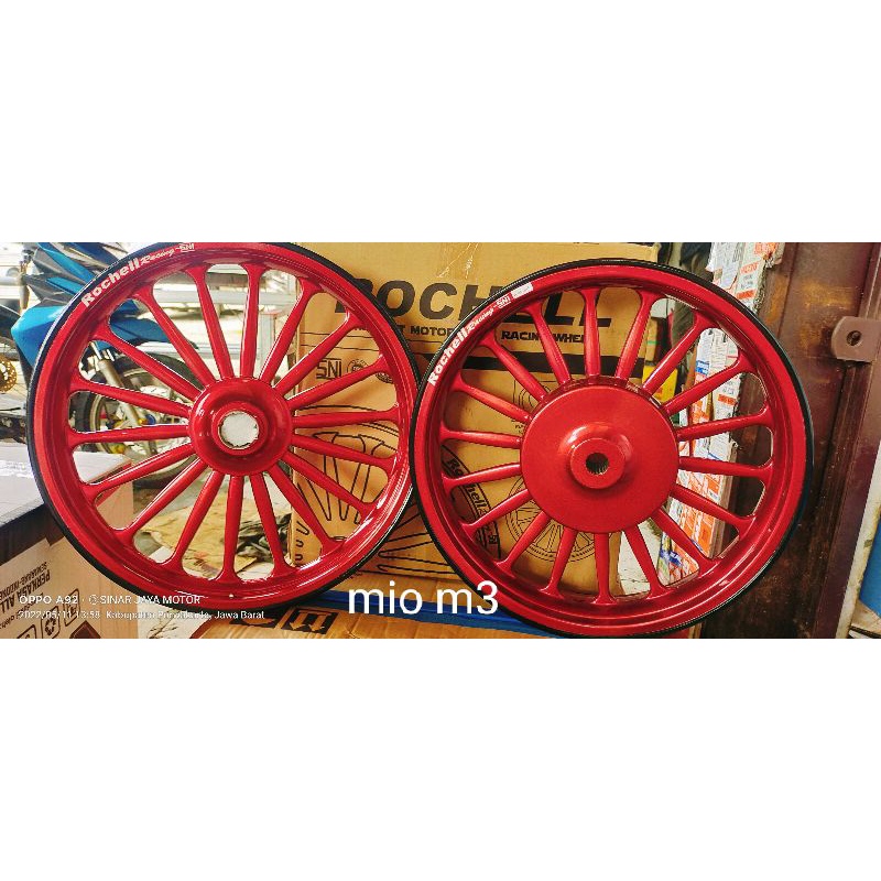 velg racing merah motor mio.m3. fino125. mio125