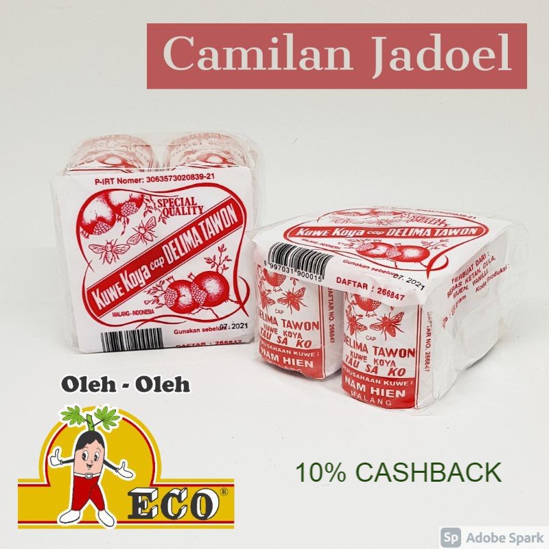 

Camilan - Kue Koya cap Delima Tawon camilan Jadoel