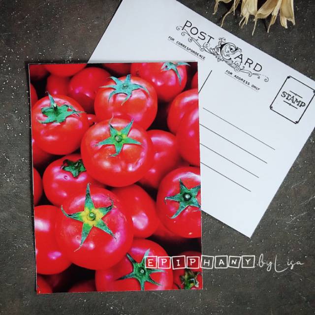 

Postcard (kartu pos) Red Tomatoes