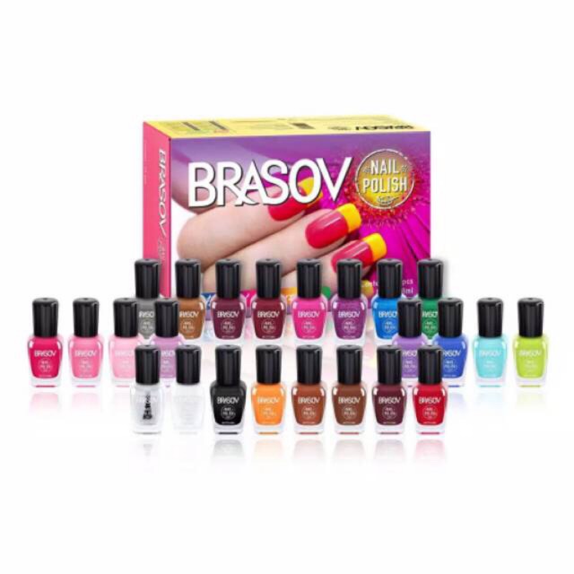 [ 24pc ] Brasov Nail Polish Kutek 8ml