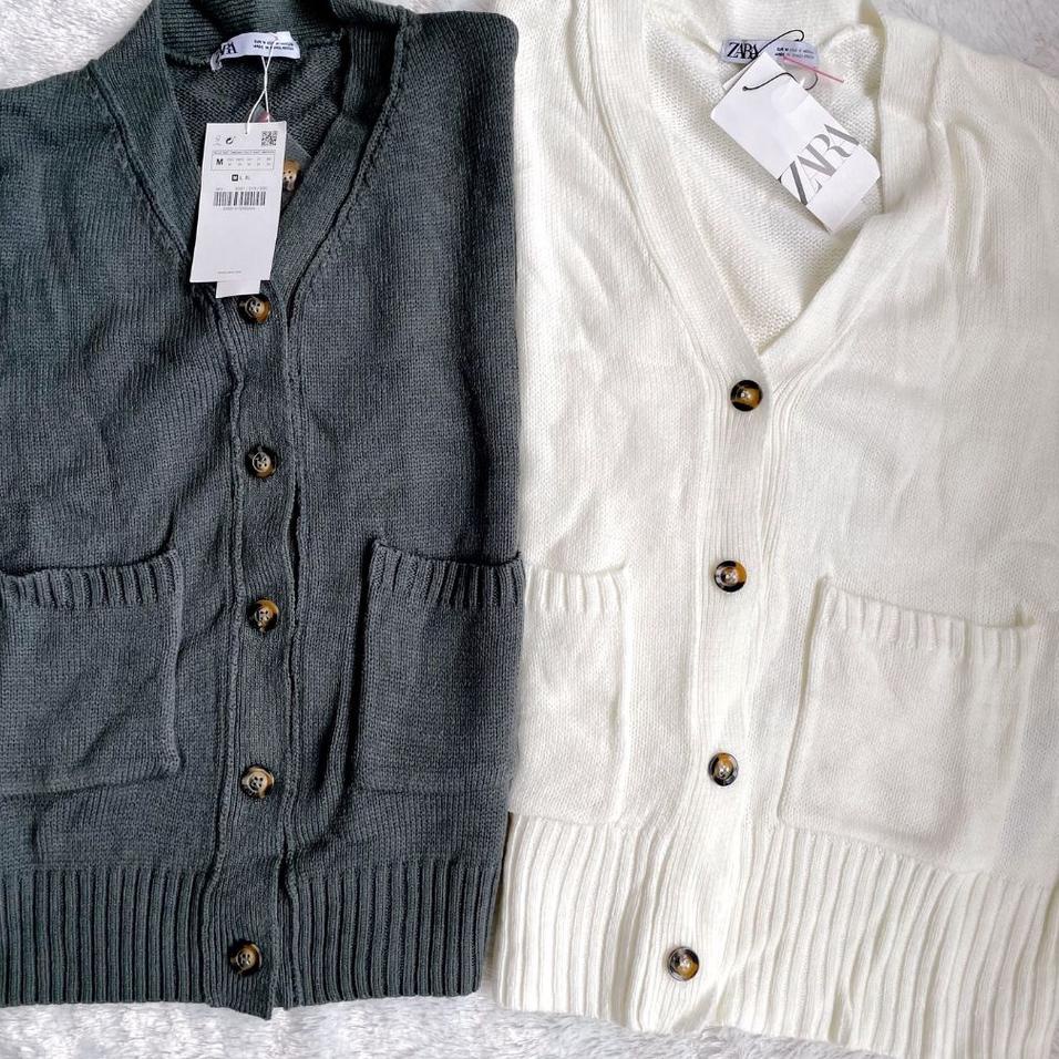 Code0r5Qf--ZARA Knit Cashmere Cardigan - Outer Atasan Wanita original