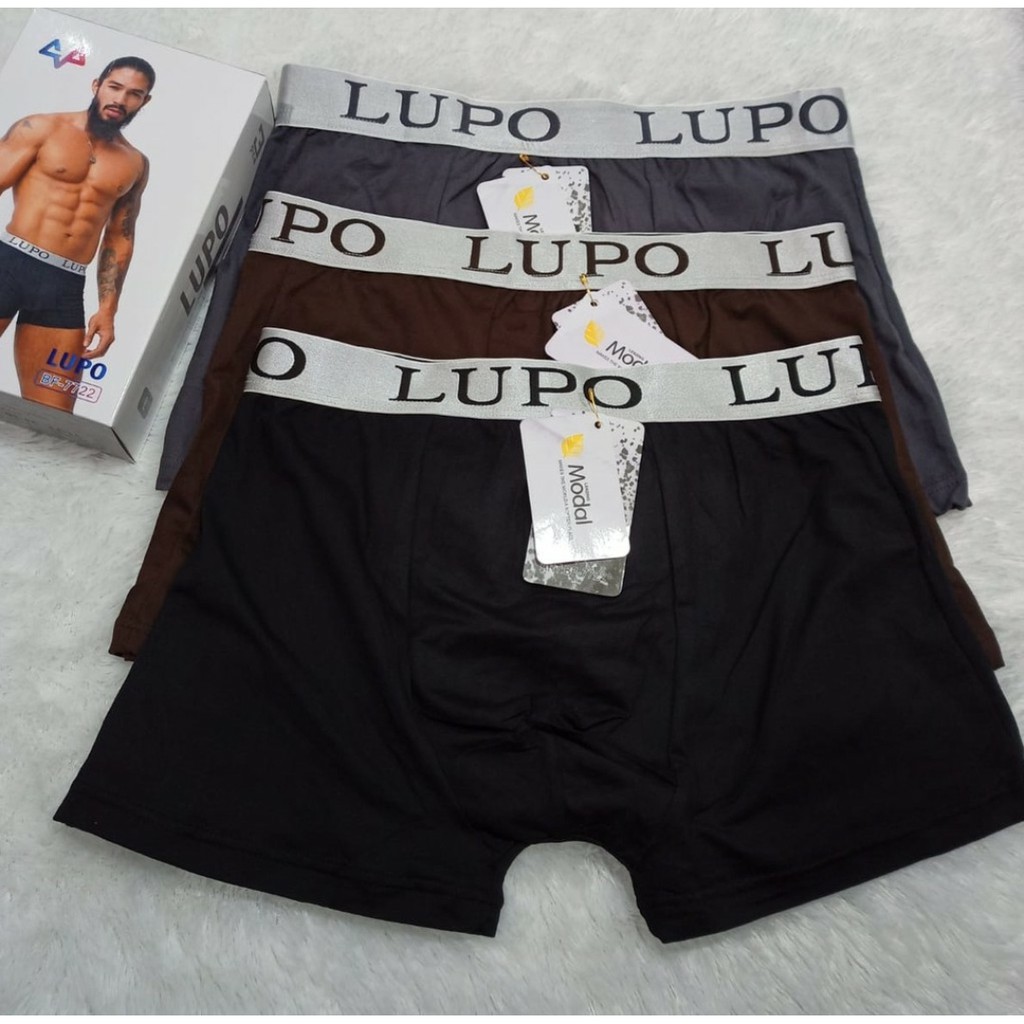 Boxer Pria, Celana Dalam Pria Boxer, CD Pria Boxer, Sempak Pria Boxer, Merk Lupo, Daleman Pria