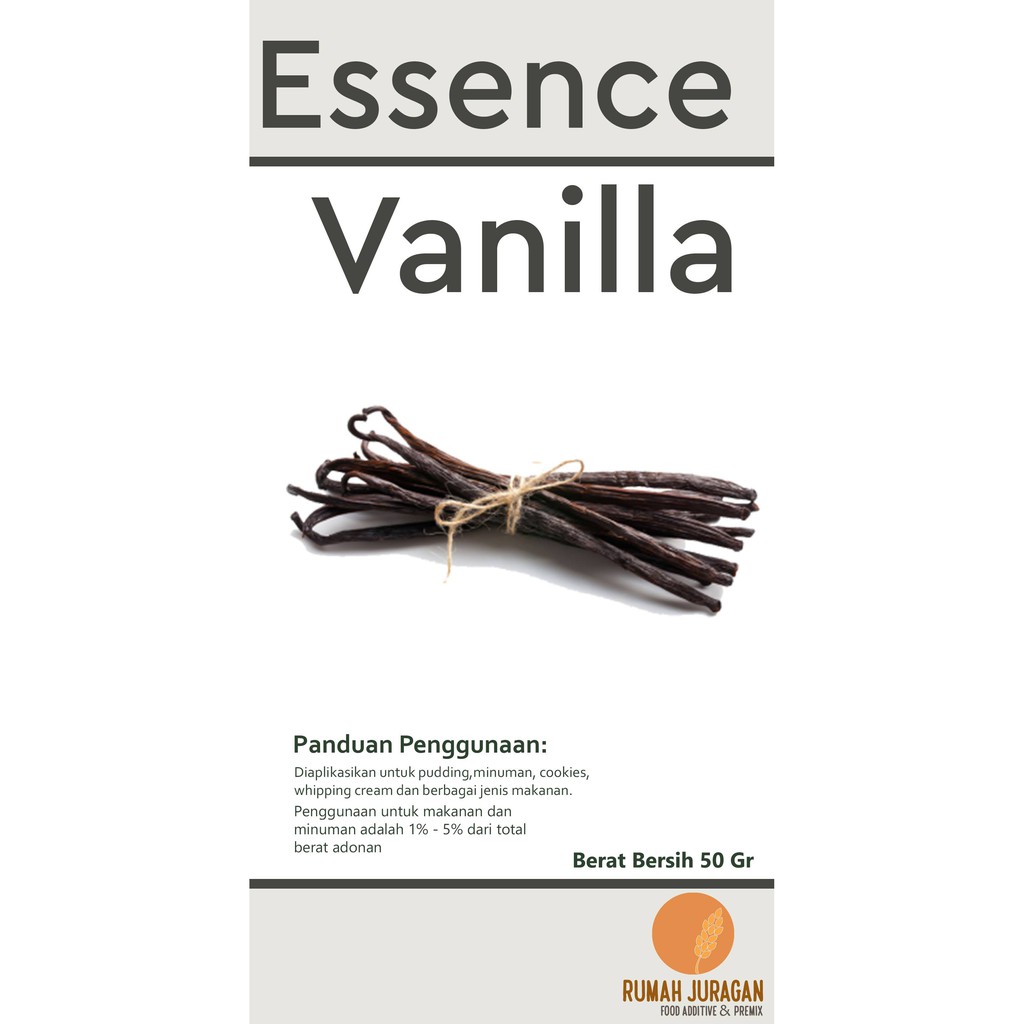 

Essence Vanilla Powder (Bubuk Perasa Vanilla) 50gr