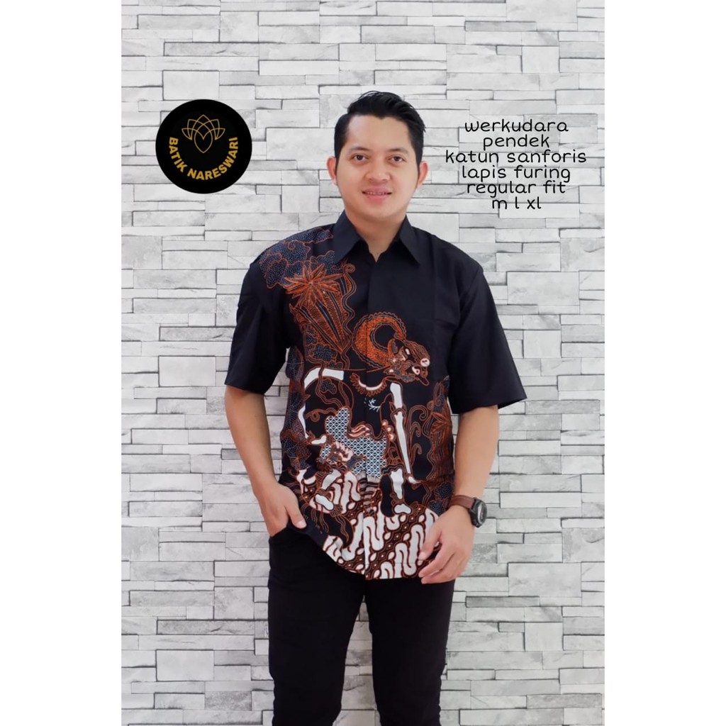 WERKUDARA NARESWARI KEMEJA BAJU BATIK PRIA SOLO LENGAN PANJANG PENDEK LAPIS FURING ATASAN BATIK PREMIUM MODERN KATUN HALUS LESMANA AJISAKA LESMANA LASEM WULU SOGAN SUMITRO NAGA BIRU PARANG GATHUK NAGA SOGAN MERAK MERAH WAHYU TUMURUN SOGAN PARANG TRUNTUM
