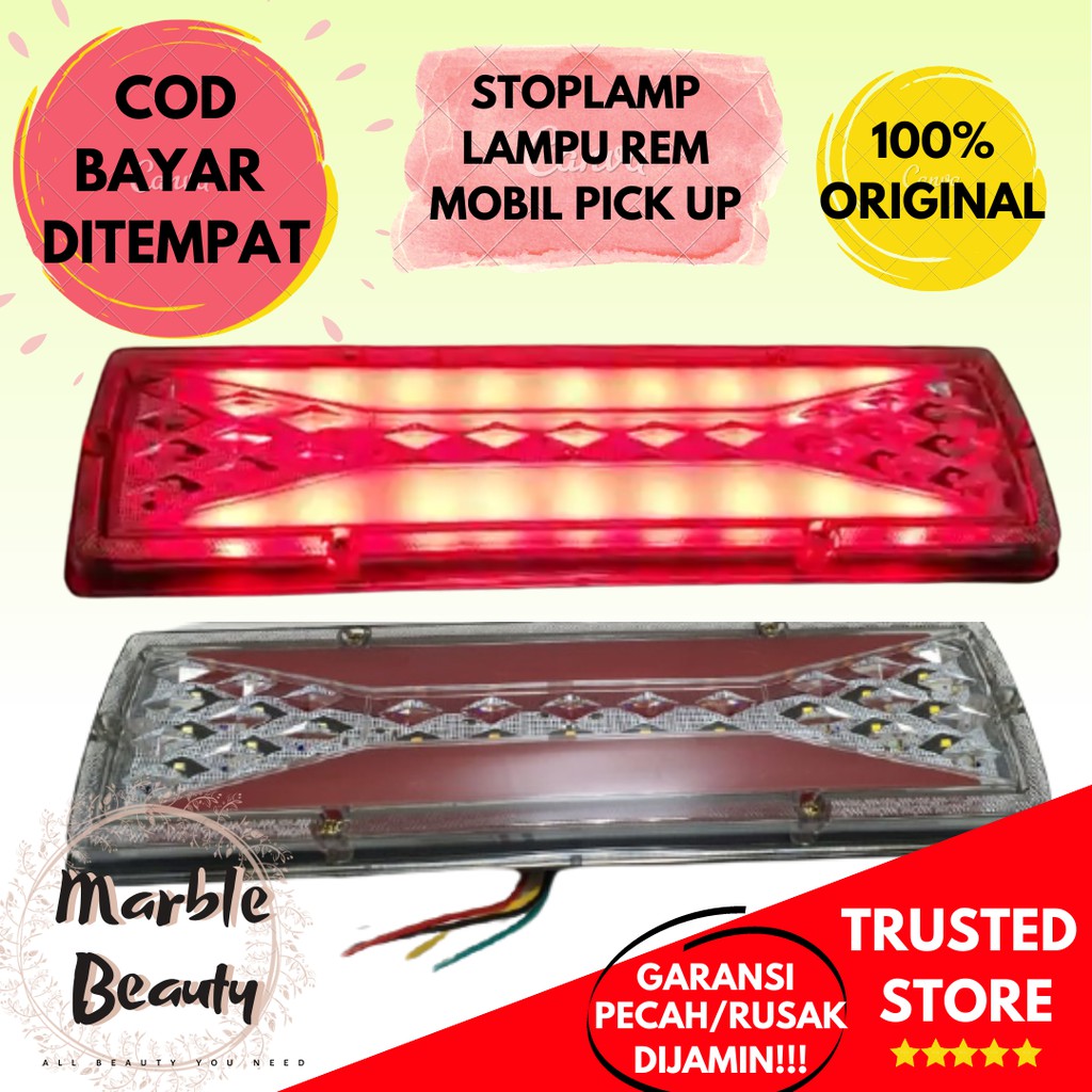 Lampu Stop Lamp Led Rem Parkir Belakang StopLamp Mobil Truk Pick up 30m