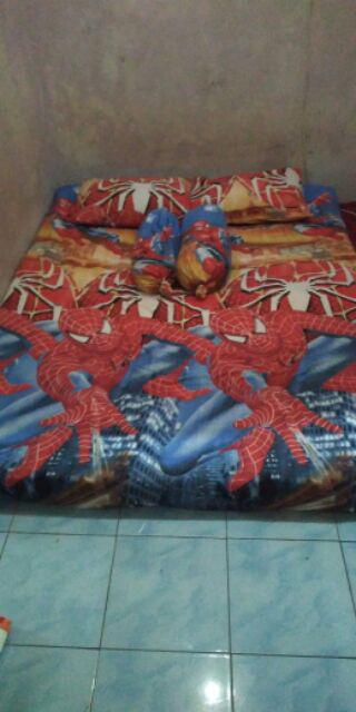 Sprei Home Made Klaten Spiderman, Batman No 1,2&3 Murah Dan Berkualitas/sprei Batman 120 160 180