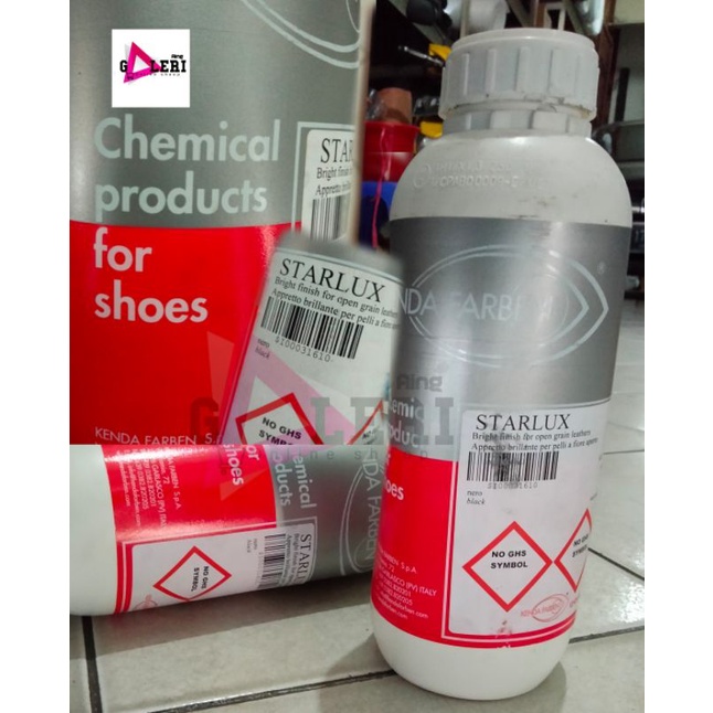 Starlux pengkilap jenis barang berbahan kulit dan imitasi