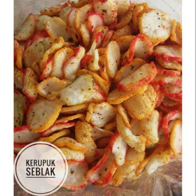 

KERUPUK SEBLAK KENCUR 250 GRAM/CAMILAN MURAH/JAJANAN MURAH