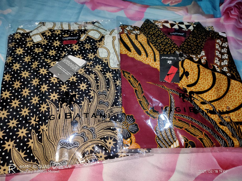 Batik Pria Slimfit Lengan Pendek Original Luigi Batani