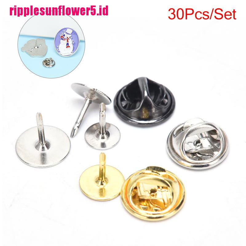 # Kaos T-Shirt Wanita Lengan Pendek Motif Print #30pcs / set Bros Bentuk Kupu-Kupu Bahan Tembaga