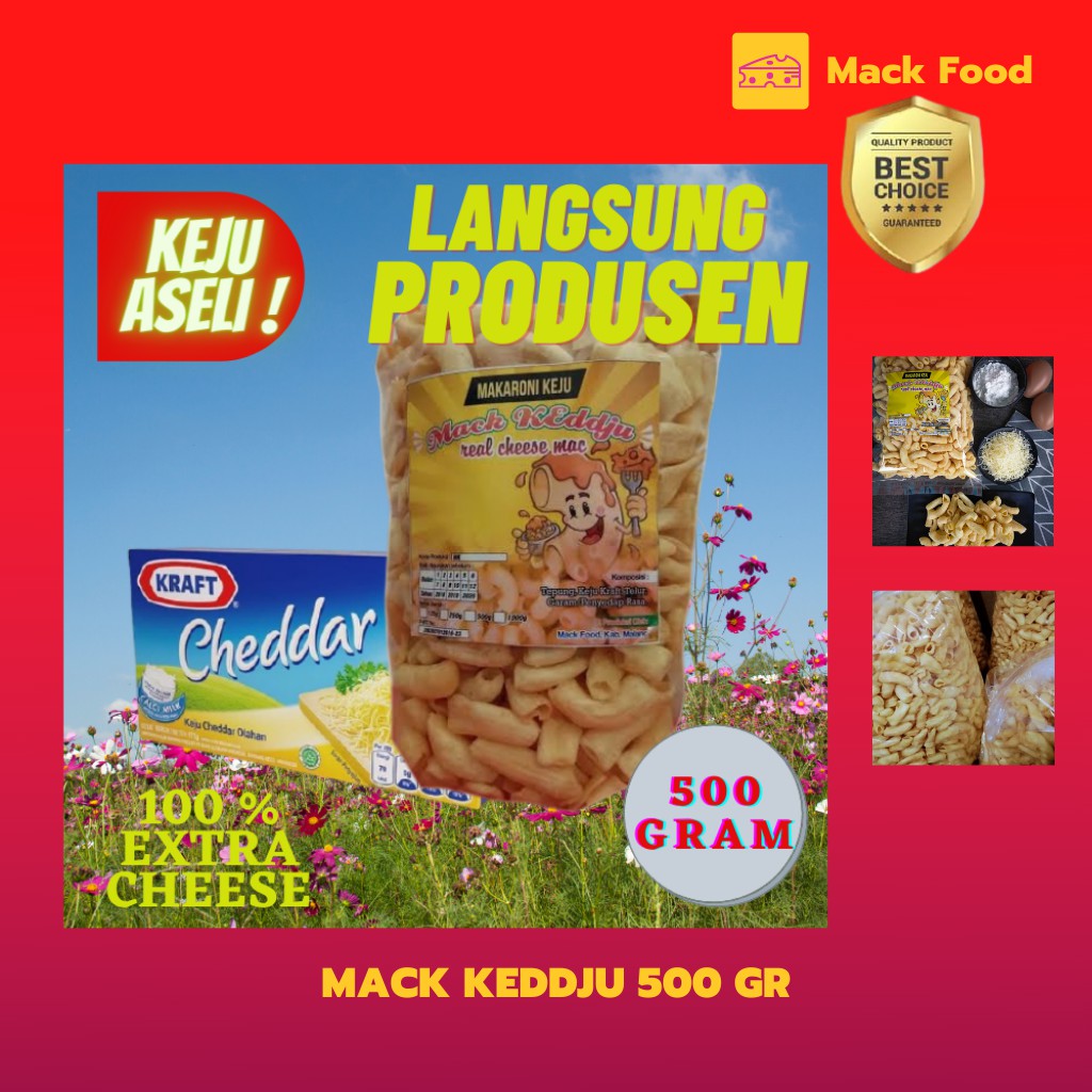 

CAMILAN CEMILAN MAKARONI KEJU KILOAN ENAK MAKARONI KEJU MK6
