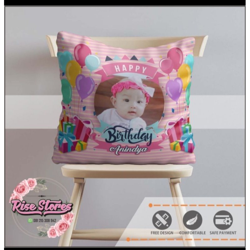 Bantal Custom Bantal custom foto / Bantal kado / Bantal wedding / bantal full print - Balon