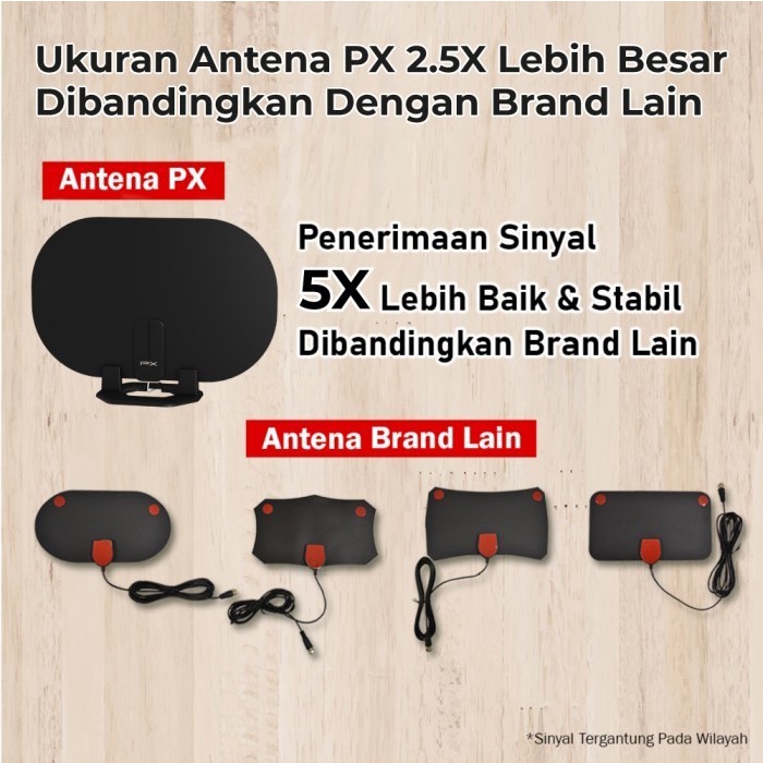 PX UDA-3200A Antena Digital TV indoor DVB-T2 + Booster - Garansi Resmi PX