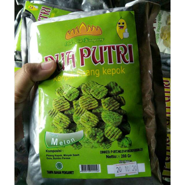 

Keripik Pisang DUA PUTRI | Rasa Melon | Makanan Ringan | Oleh-Oleh Khas Lampung