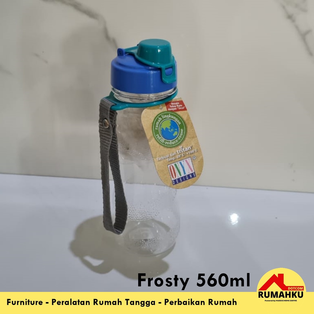 BOTOL MINUM PLASTIK - TUMBLR PLASTIK - BOTOL MINUM ANAK - FROSTY 560ML - ONYX
